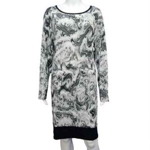 Michael KORS Graphite Printed Dress Size 1X NEW